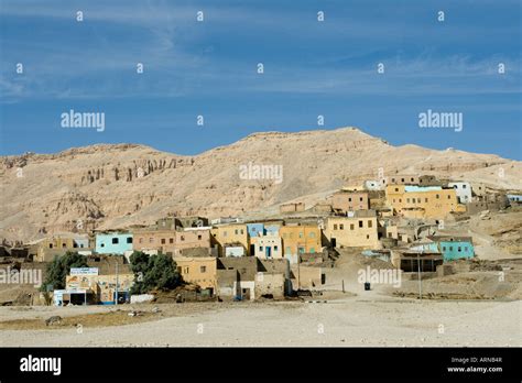 The Old Village Of Qurna West Bank Luxor Nile Valley Egypt Stock Photo