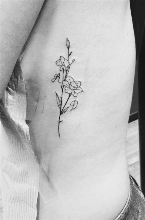 December Flower Tattoo Designs - cute simple tattoos