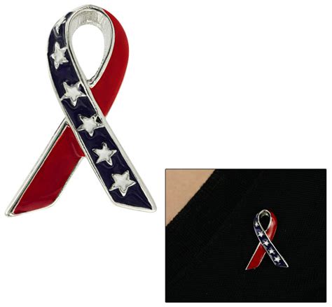 Old Glory Ribbon Pin The Veterans Site