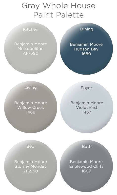 Gray Palette By Benjamin Moore Blue Paint Colors Bedroom Paint