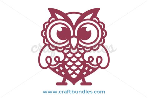 Download Cute Owl SVG Cut File - CraftBundles