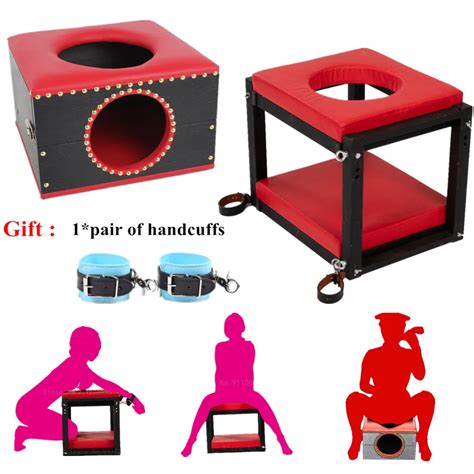Bdsm Slave Training Props Toilet Chair Vagina Anal Licking Sucking Chair Blowjob Sex Toys For