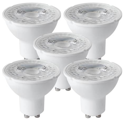 5 X 5w Led Gu10 Dimmable Light Bulbs Cool White