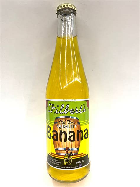 Filberts Banana Soda Old Time Quality Soda Pop Shop