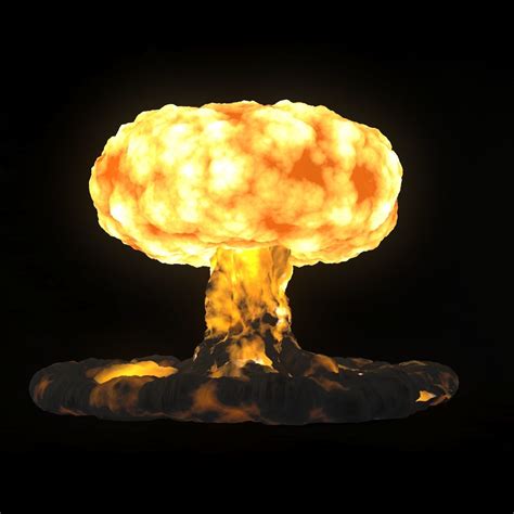 Nuclear Explosion Fireworks 3d Cgtrader