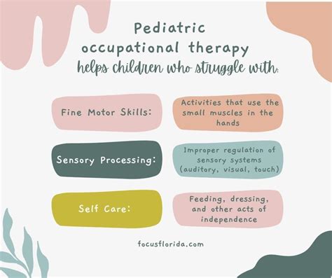Understanding Pediatric Occupational Therapy Focus Therapy