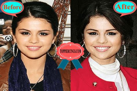 selena gomez plastic surgery selena gomez before and after body top piercings