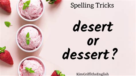 Spelling Trick Desert Or Dessert English Lesson Youtube
