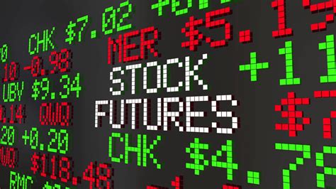 Stock Futures Early Trading Market Values Ticker Prices 3 D Animation