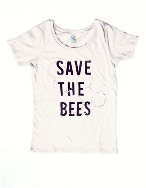 Save The Bees Shirt Womens Scoop Neck Alternative Apparel Organic