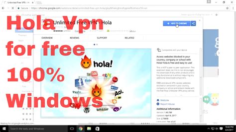 Tujuan utama dari layanan ini adalah menyembunyikan traffic dan mengubah alamat ip. How to setup free vpn on pc Windows 10 ( 100% Free ) -- Hola Vpn - YouTube