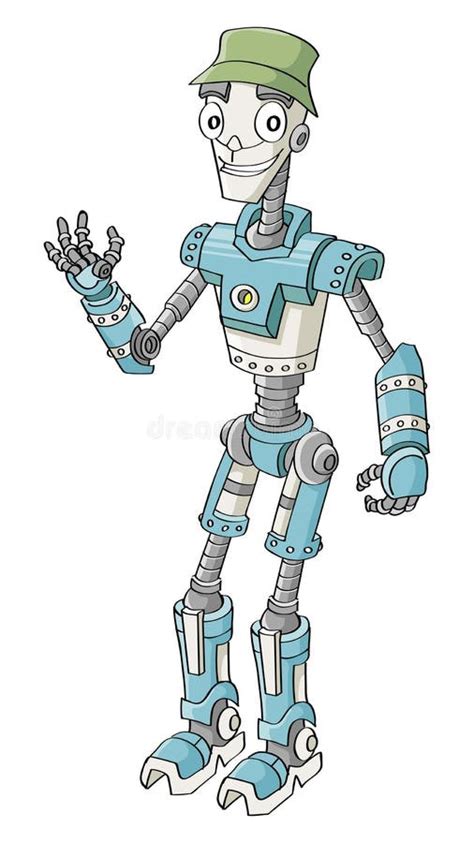 Friendly Robot Stock Illustration Illustration Of Artificial 38734106