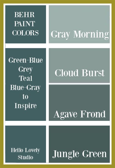 Grey Blue Paint Colors Ideas For A Tranquil Mood Hello Lovely