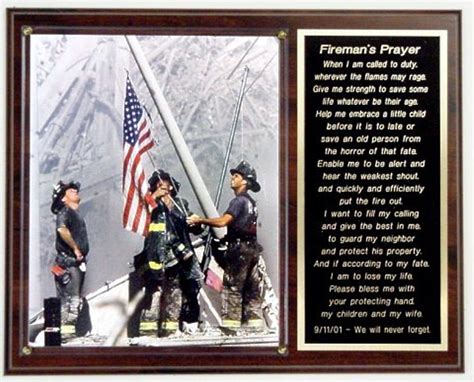 911 Firemen Plaque