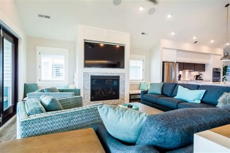 Nags Head Luxury Oceanfront Ocean Star Coastal Living Room