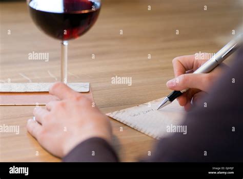 Woman Hand Write Stock Photo Alamy