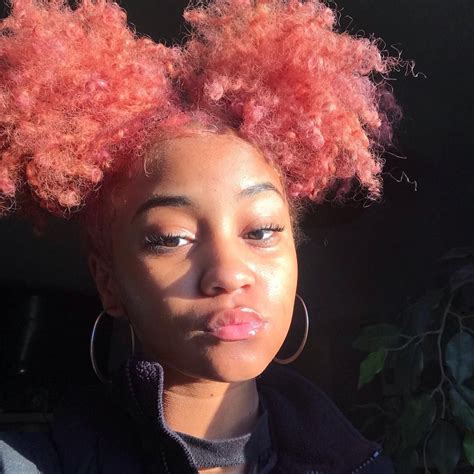 Pink Natural Hair 💕🍭 Dyed Natural Hair Natural Hair Styles Hair Dye Colors