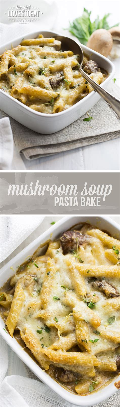 Mushroom Pasta Bake | The Girl Loves To Eat