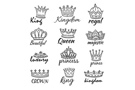 King And Queen Crowns Drawings