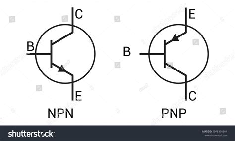 Npn Pnp Transistor Symbol เวกเตอร์สต็อก ปลอดค่าลิขสิทธิ์ 1948398364