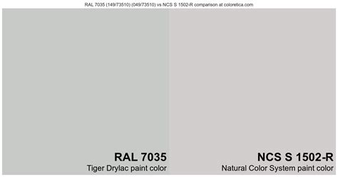 Tiger Drylac RAL 7035 149 73510 049 73510 Vs Natural Color System