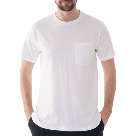 C17 Jeans Patch Pocket T Shirt White Ppt001 Wht