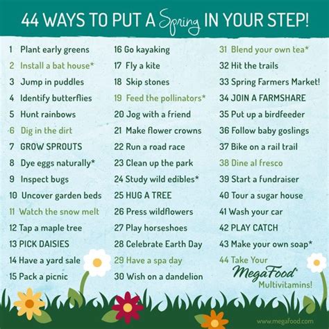 44 Ways To Put A Spring In Your Step Sam Eats Her Nutrients