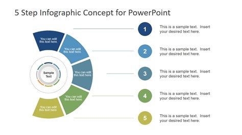 5 Steps Infographic Circular Ppt Slidemodel