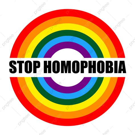 lgbt rainbow clipart png images stop homophobia text in round rainbow colors of lgbt flag
