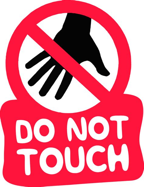 The Do Not Touch Sticker Do Not Touch Women Clipart Full Size