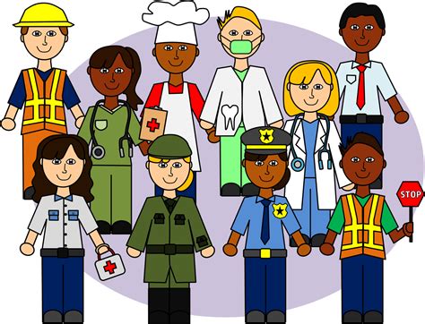 Download Community Helpers Clip Art Set Community Helpers Png Clipart Png Image With No