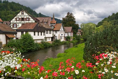 German Village In Spring