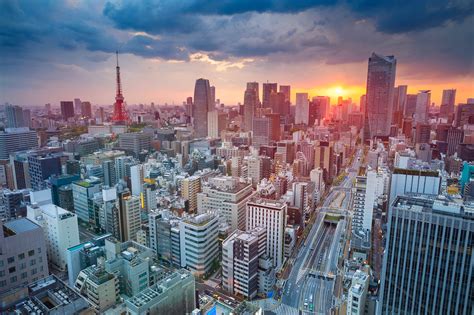 Tokyo Skycrapper Building Sunset Cityscape Hd World 4k