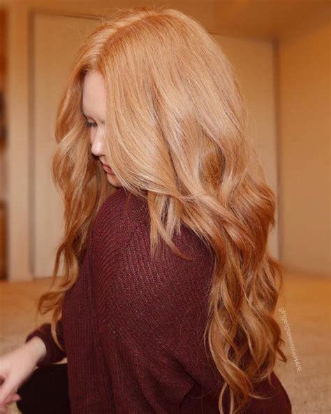 The hair is a darker red tone at the root and then blends into a warm strawberry blonde. 25 Most Beautiful Strawberry Blonde Hair Color Ideas