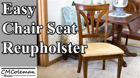 The Easy Way To Reupholster A Chair Seat Youtube