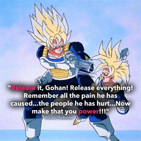 The dragon ball z trading card game was released after the dragon ball gt game was finished. Dragon Ball Z Quotes Gohan