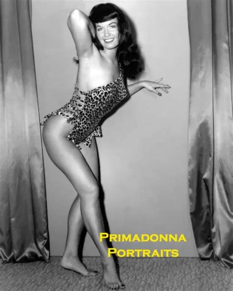 bettie page 8x10 lab photo sexy 1950s pin up busty burlesque glamour portrait 14 99 picclick