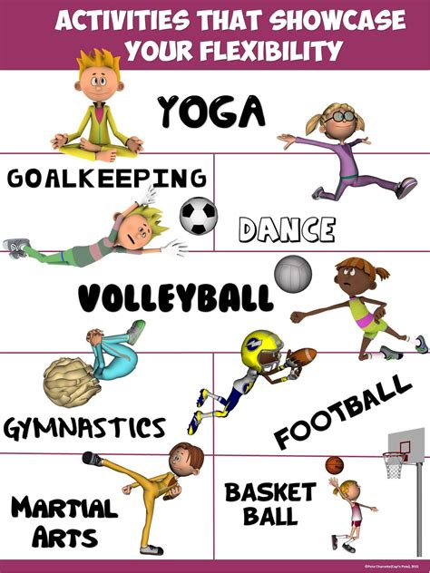 Pe Poster Activities That Showcase Your Flexibility Elementary Physical Education Physical