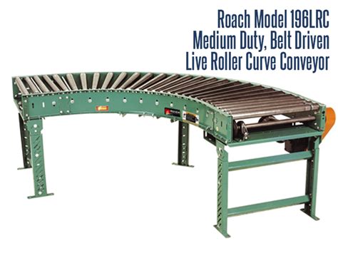 Medium Duty Belt Driven Live Roller Curve Conveyor Tce