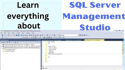 Sql Server Management Studio Tutorial For Beginners Youtube