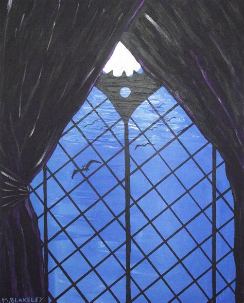 Moonlight Through The Window Painting By Martin Blakeley