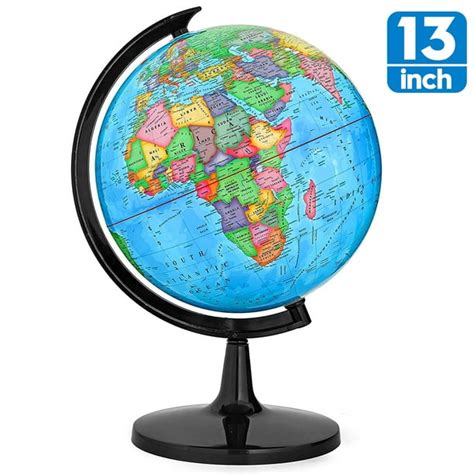 Bshapplus 13 World Globe For Kids Rotating Globes Of The World With