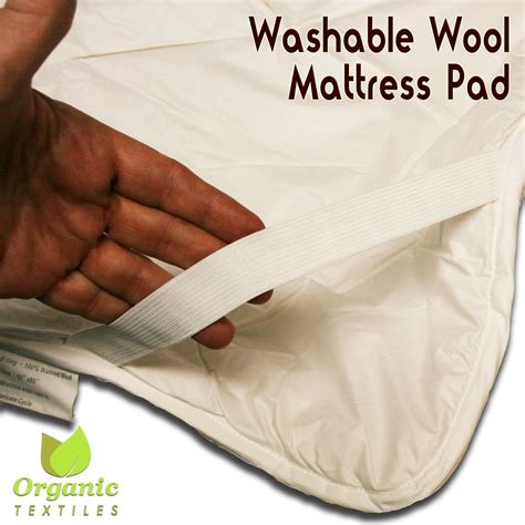The big one® waterproof mattress pad. Wool mattress pad with Organic Cotton covering CalKing ...