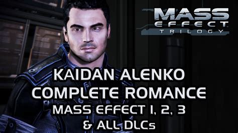 Kaidan Alenko Complete Romance Mass Effect 1 2 3 And All Dlcs Youtube