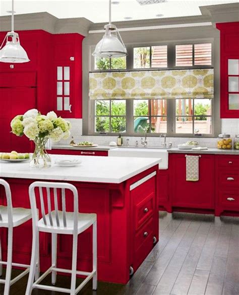 Versatile and Bold: Red Kitchen Designs
