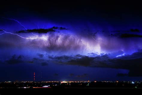 Cloud To Cloud Lightning Boulder County Colorado Photograph By James Bo