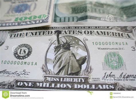 One Million Dollar With Thousand & Hundred Dollar Bills High Quality Stock Photo - Image of ...