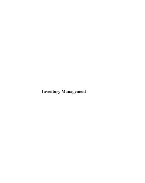 Pdf Inventory Management Uklmswp Contentuploads201502inventory Management