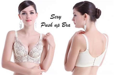 Jual Uniq Home Stuff Sexy Push Up Bra Krem 1 Set Dengan Celana Dalam Payudara Jadi Montok Best