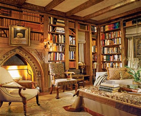 Library At Home Warm And Cozy Home Library Design Home Libraries